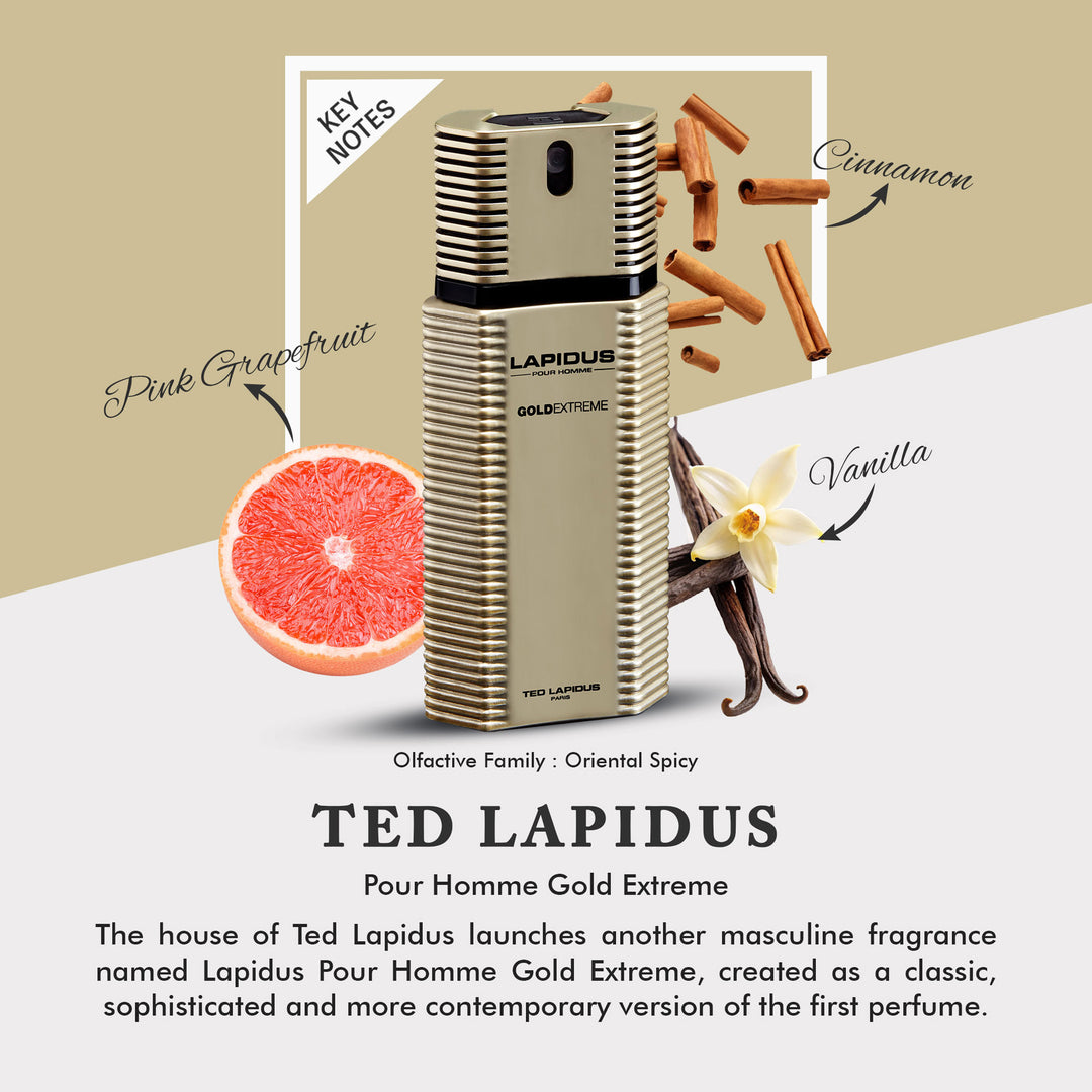 Ted Lapidus Homme Gold Extreme Edt 100ml