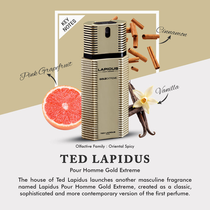 Ted Lapidus Homme Gold Extreme Edt 100ml